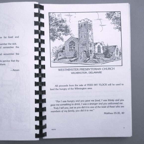 "Feed My Flock" Spiral-Bound Church Cookbook By Westminster Presbyterian Church - Picture 4 of 6